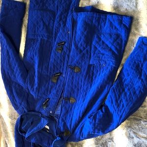 Blue button close jacket